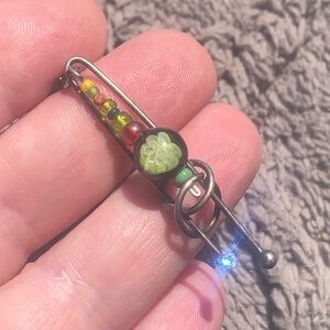 Far out cosmic galaxy pendant on chain necklace